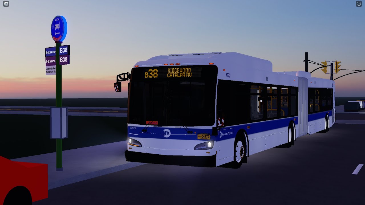 MTA Roblox Busses | MTA B38 LTD bus #4772 full drive from Downtown Brooklyn to Ridgewood Catalpa Av.