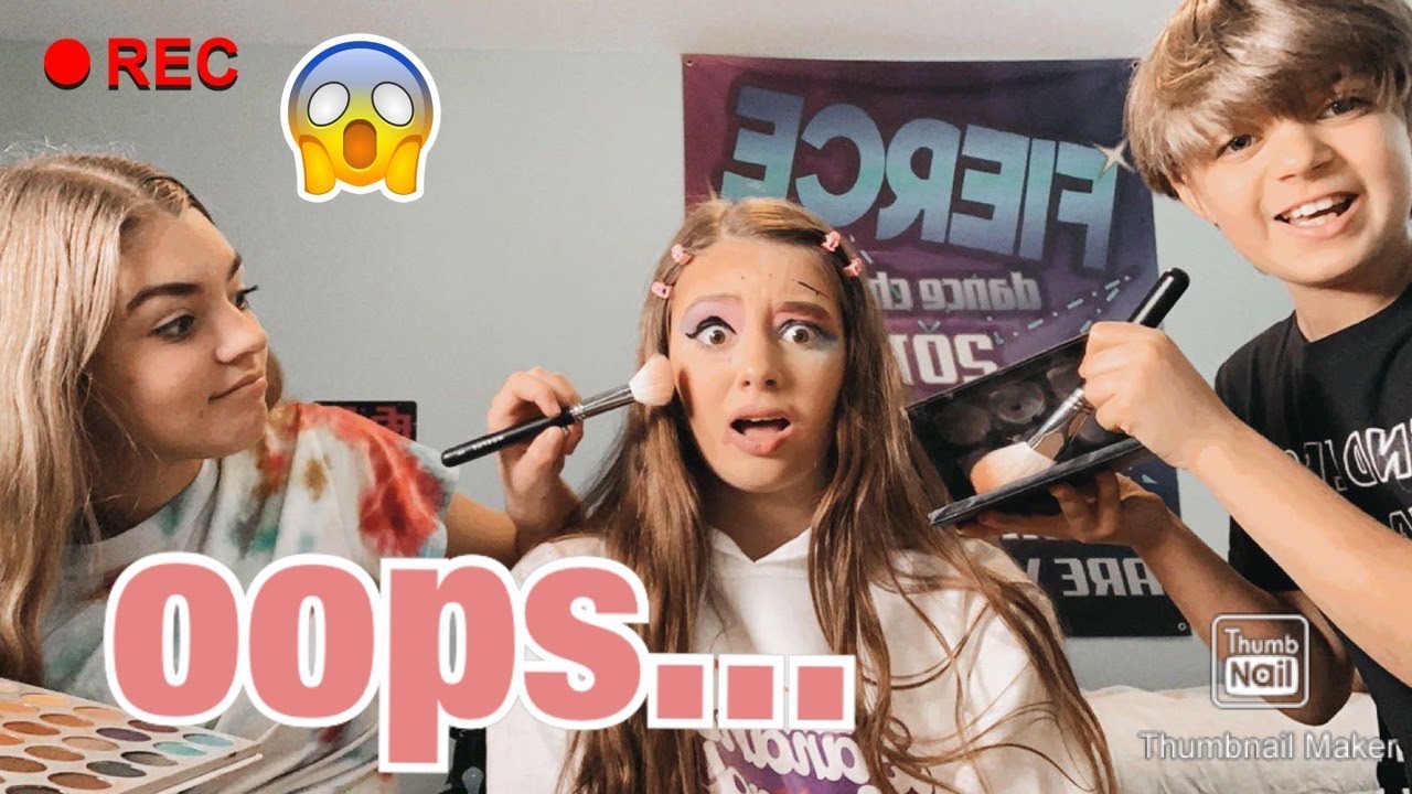 I let William and Emma do my MAKEUP😂🤍💄