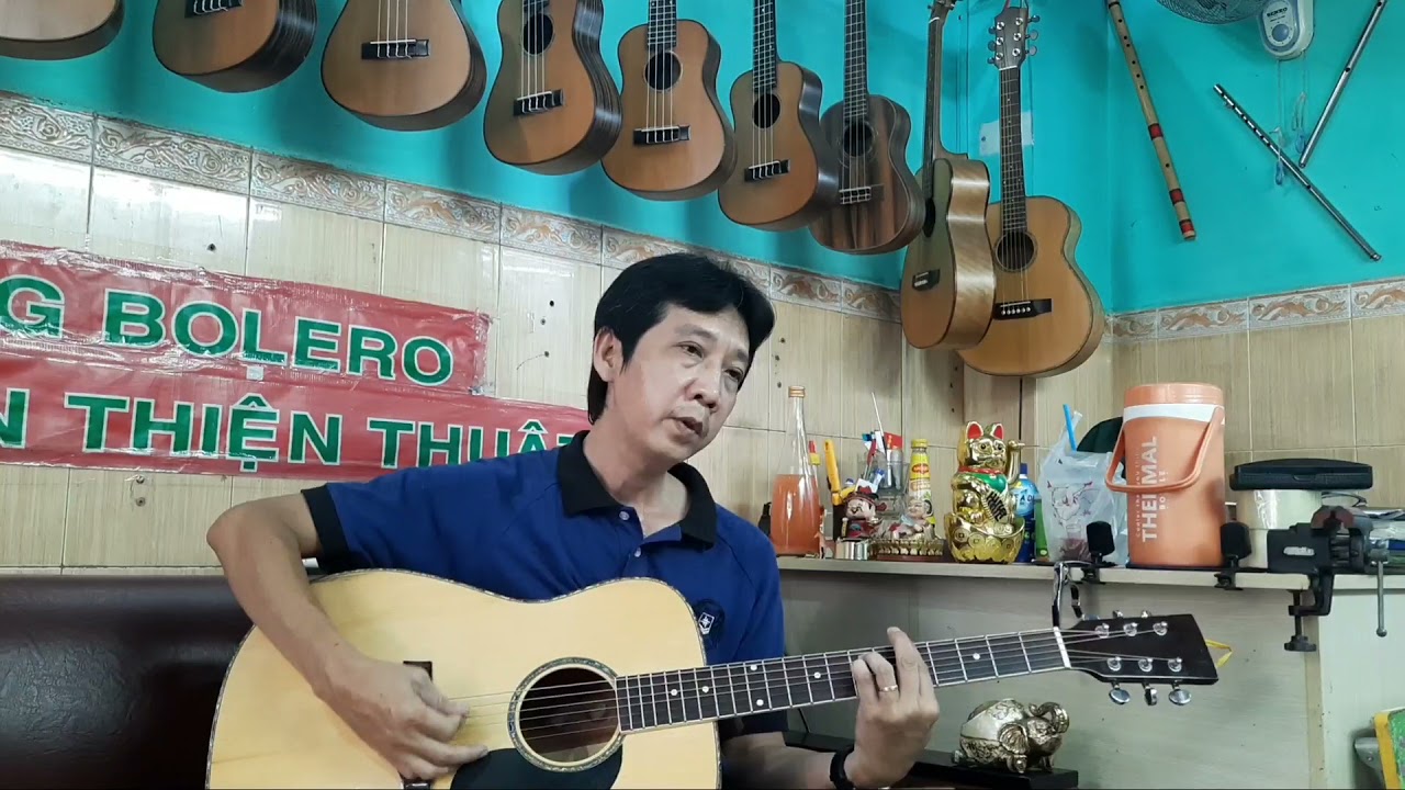 bolero tone Am ( la thứ ) b&agrave;i h&aacute;t : Đ&ocirc;i mắt người xưa - clip ngẫu hứng