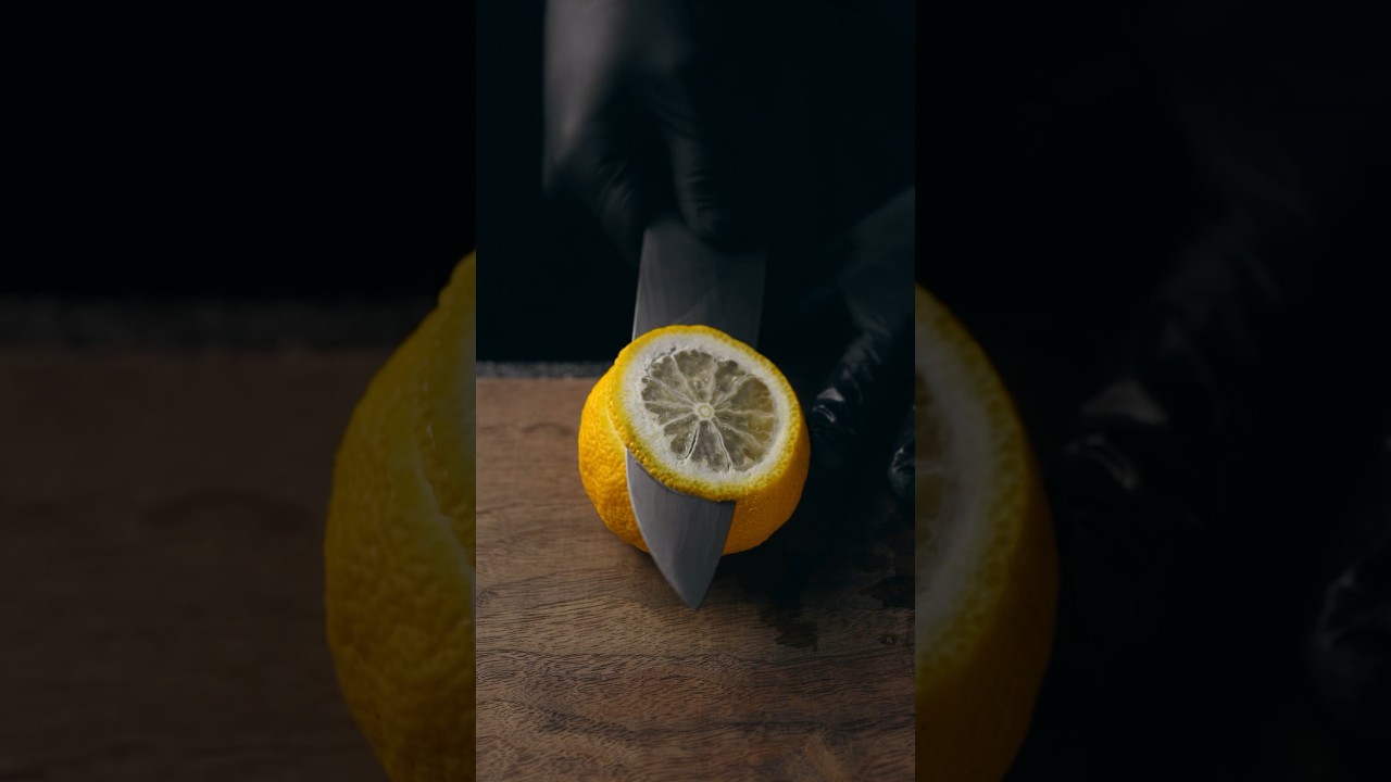 【Before After】I sharpened the santoku knife because it was difficult to cut citron #asmr