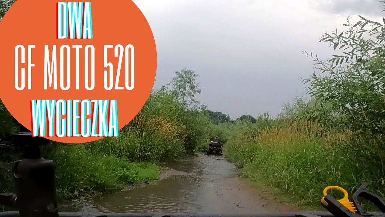[45] Dwa CF MOTO 520 - wycieczka wokół Zalewu Mietkowskiego, wieczorem, spokojnie, dla relaksu :)