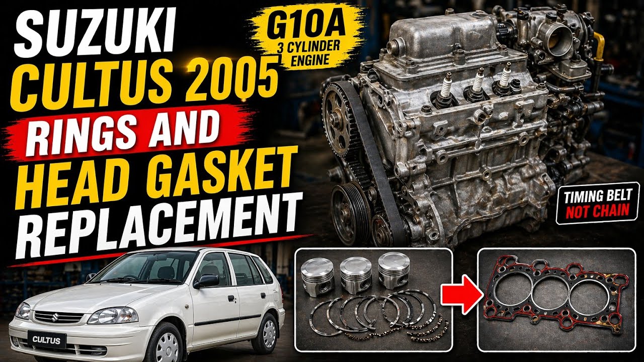 Suzuki Cultus 2005 | Rings and Head Gasket Replacement | 