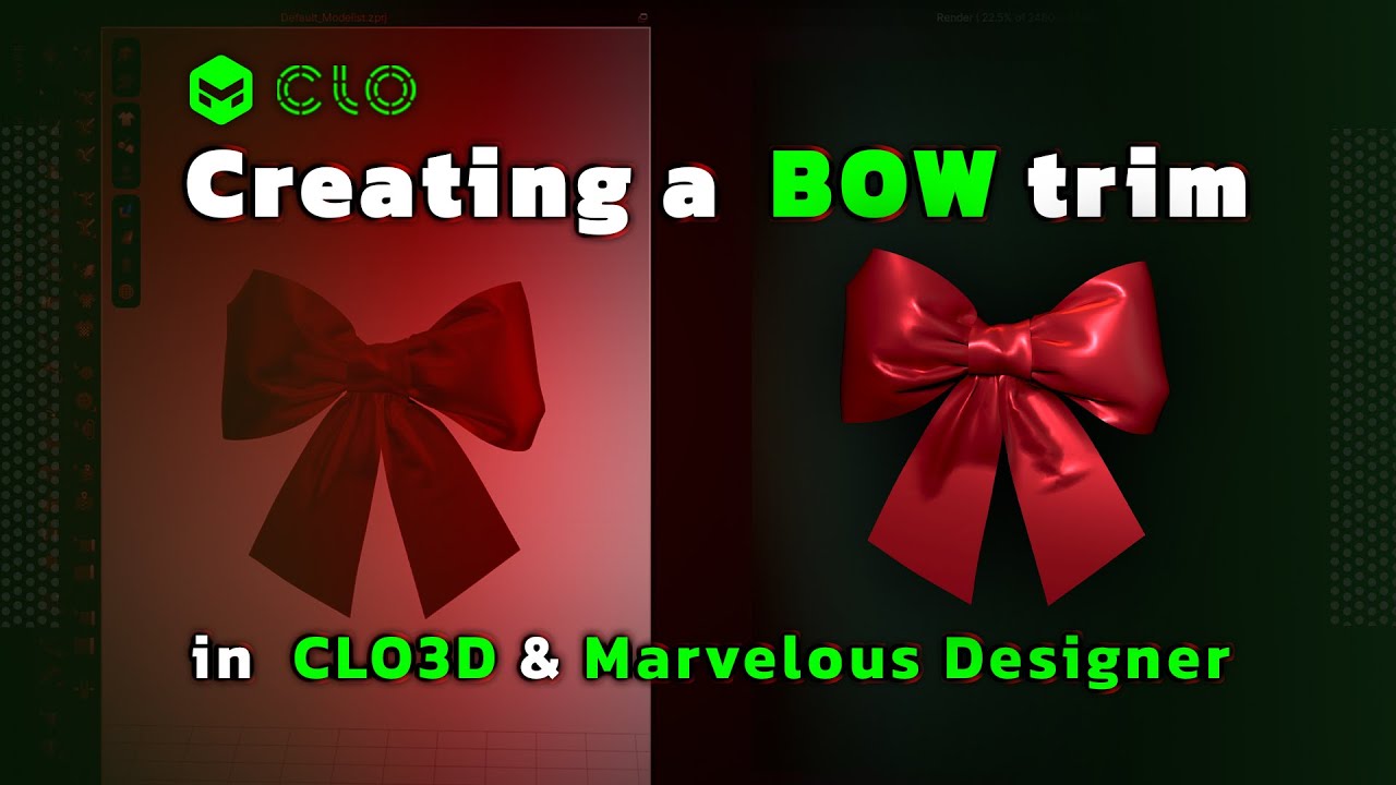How to making BOW in CLO3D & Marvelous designer? | Download Link
