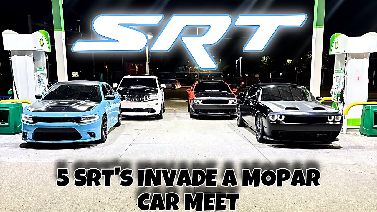 5 SRT’s INVADE A MOPAR CAR MEET