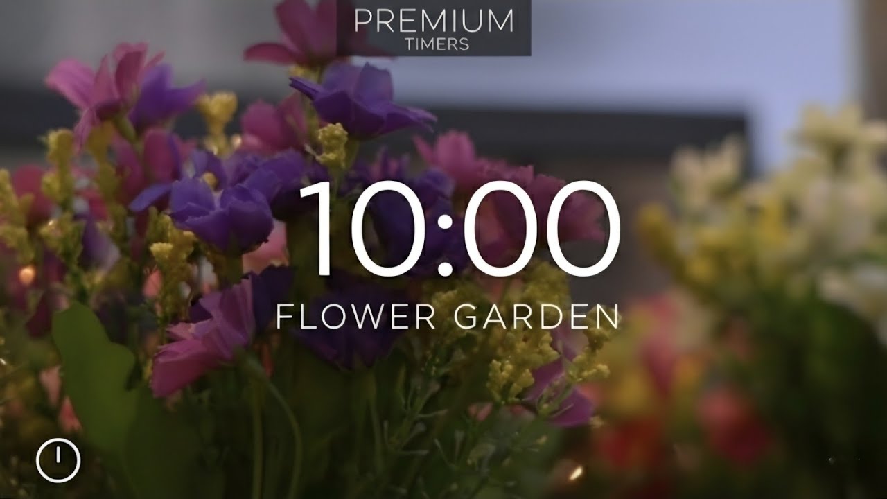 10 Minute Flower Garden Timer | Relaxing Visual Countdown for Work & Study