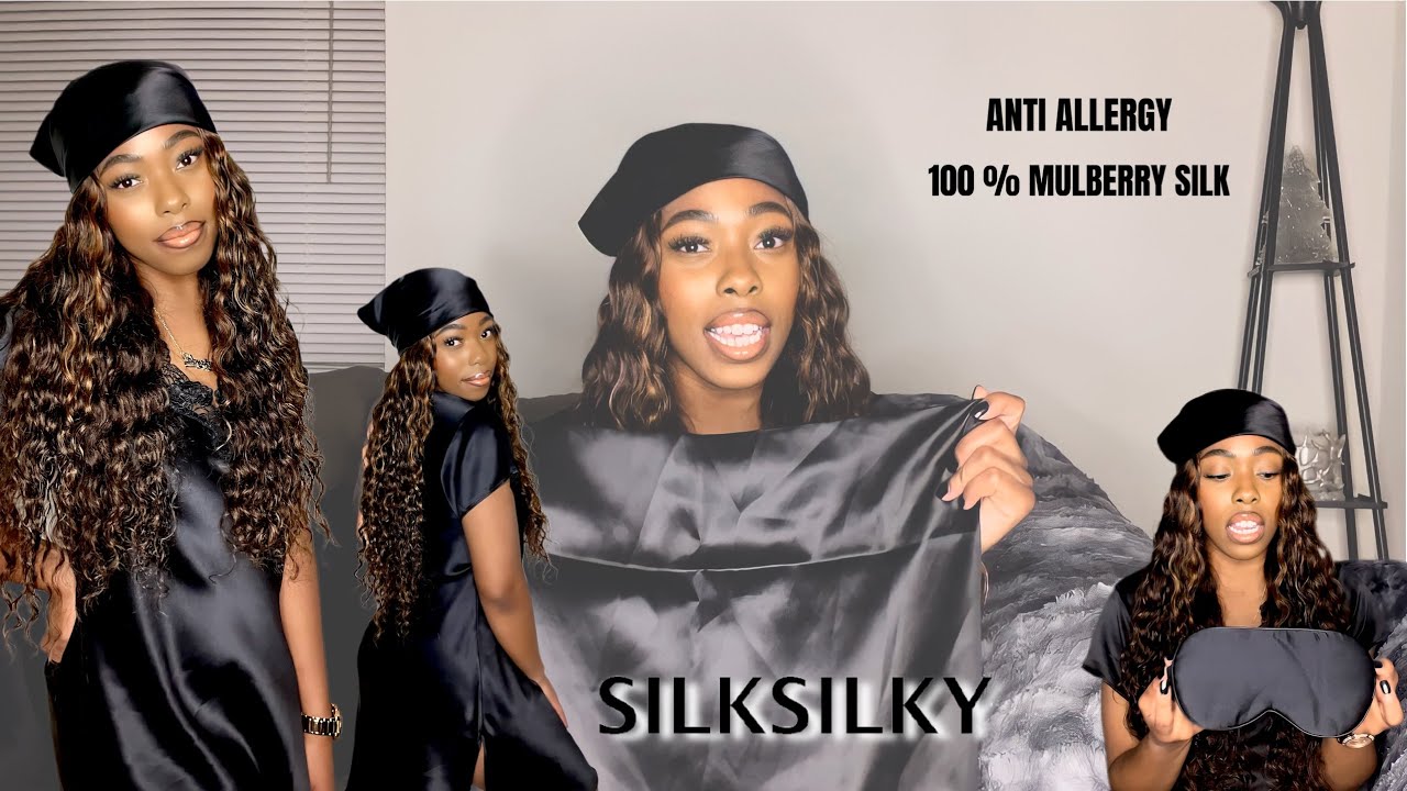 SILKSILKY TRY ON HAUL | ANTI ALLERGY, HYPOALLERGENIC, LUXURY SILK SLEEPWEAR | SILKSILKY REVIEW