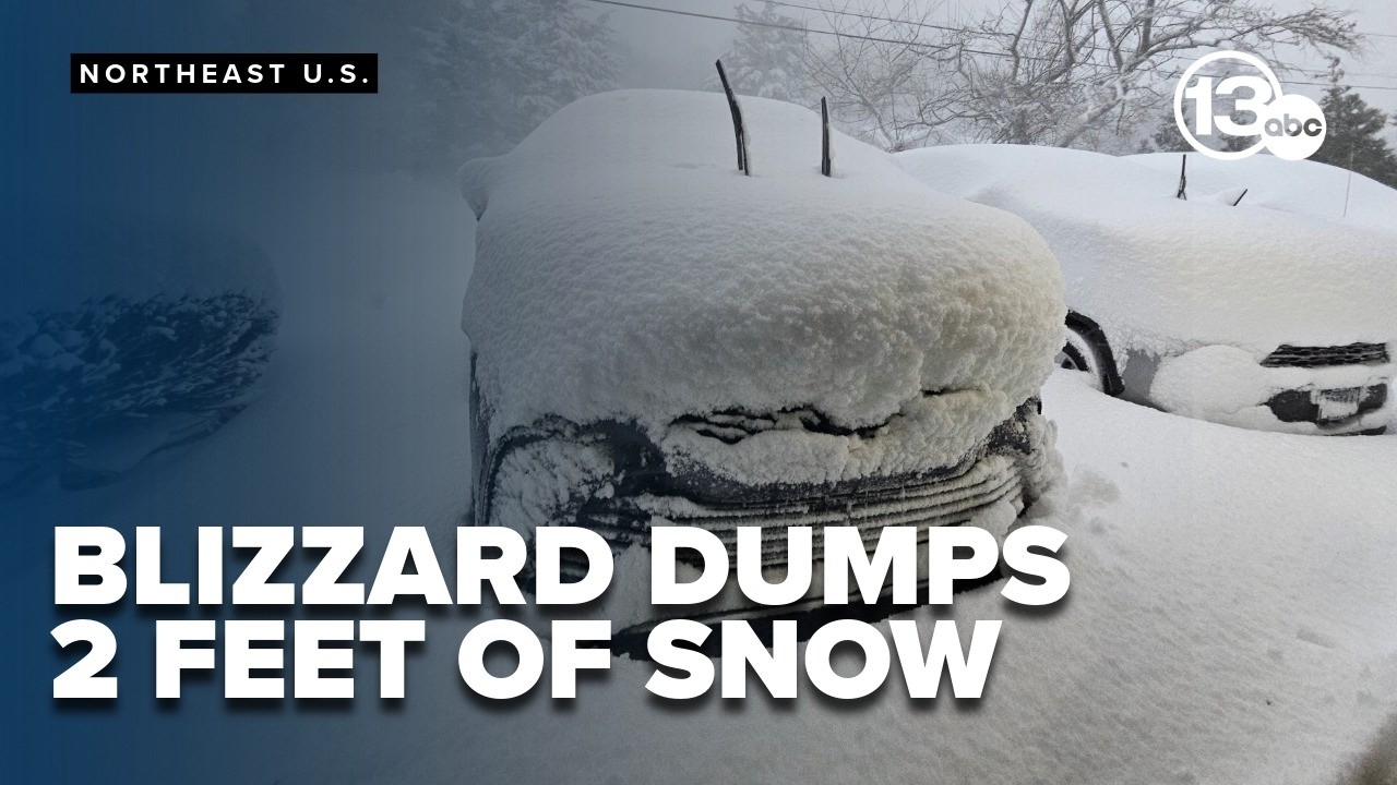 Millions stuck at home due to blizzard warnings and travel shutdowns in northeastern US
