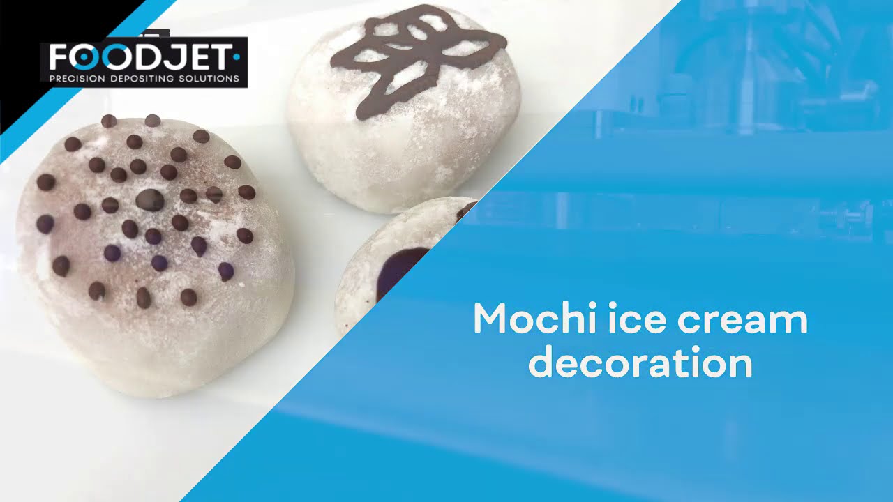 Decorate Your Mochi Ice Cream With Chocolate | FoodJet Chocolate Depositor
