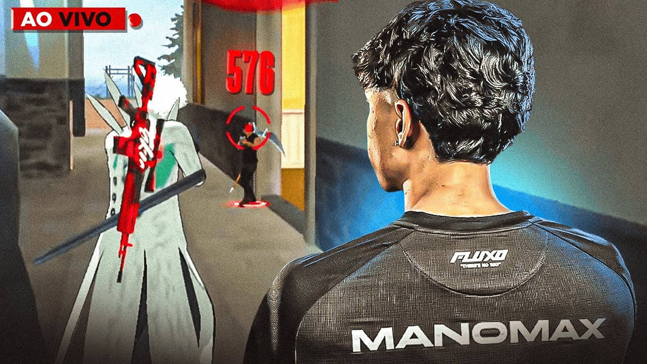 LIVE ON 🔴MANOMAX AO VIVO!🟣FREE FIRE AO VIVO!🟣FX MANOMAX 🟣