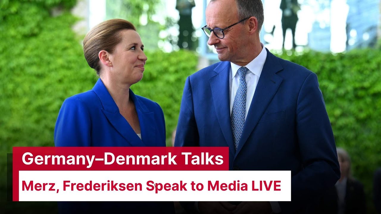 WATCH LIVE: Germany&rsquo;s Merz, Denmark&rsquo;s Frederiksen Hold Joint Presser in Berlin | AC1G