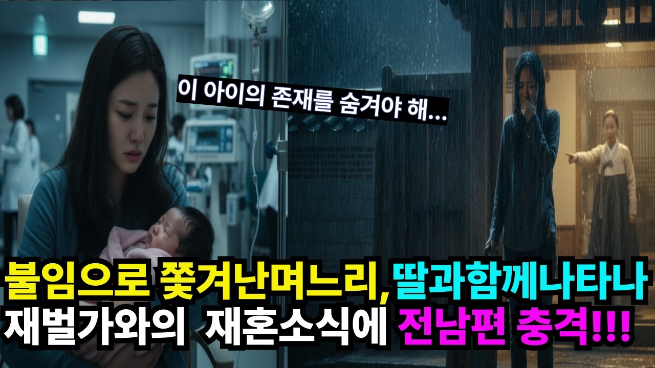 불임이라 쫓아낸 전처, 몰래 임신하고 재벌과 재혼했다? #며느리구박 #시댁갈등 #재혼 #재벌 #싱글맘 #오디오드라마