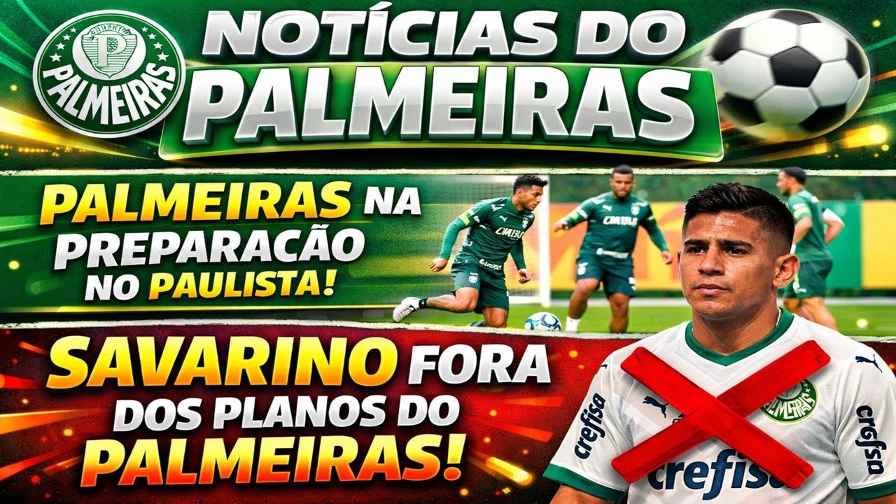 🚨⚠️ SAVARINO FORA DO PALMEIRAS?! BOMBA AGITA A TORCIDA E MUDA OS PLANOS NO PAULISTÃO! ⚽💣💚