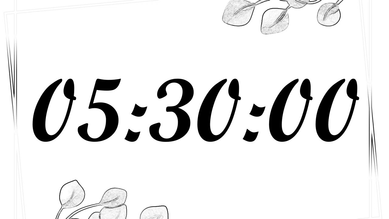 5 hour 30 Minute Timer | 330 Minute Timer | 330 Minute Countdown with Music