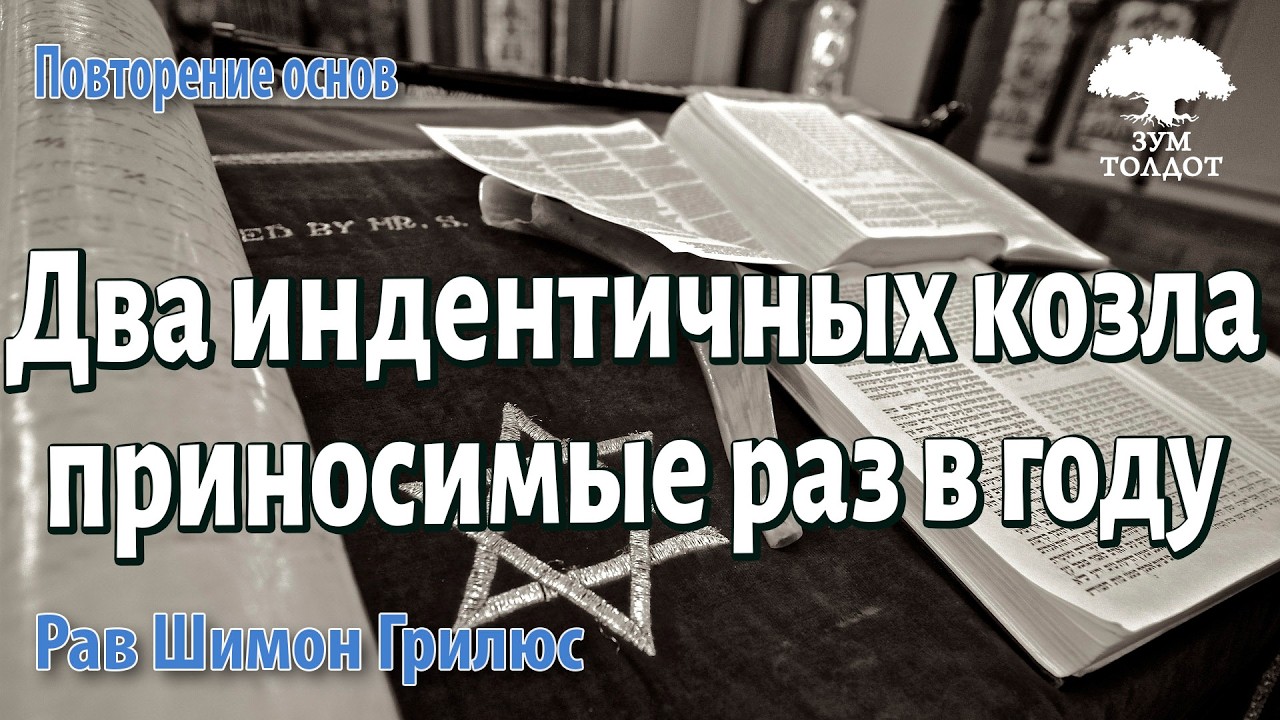 Р.Шимон Грилюс: Два индентичных козла приносимые раз в году.