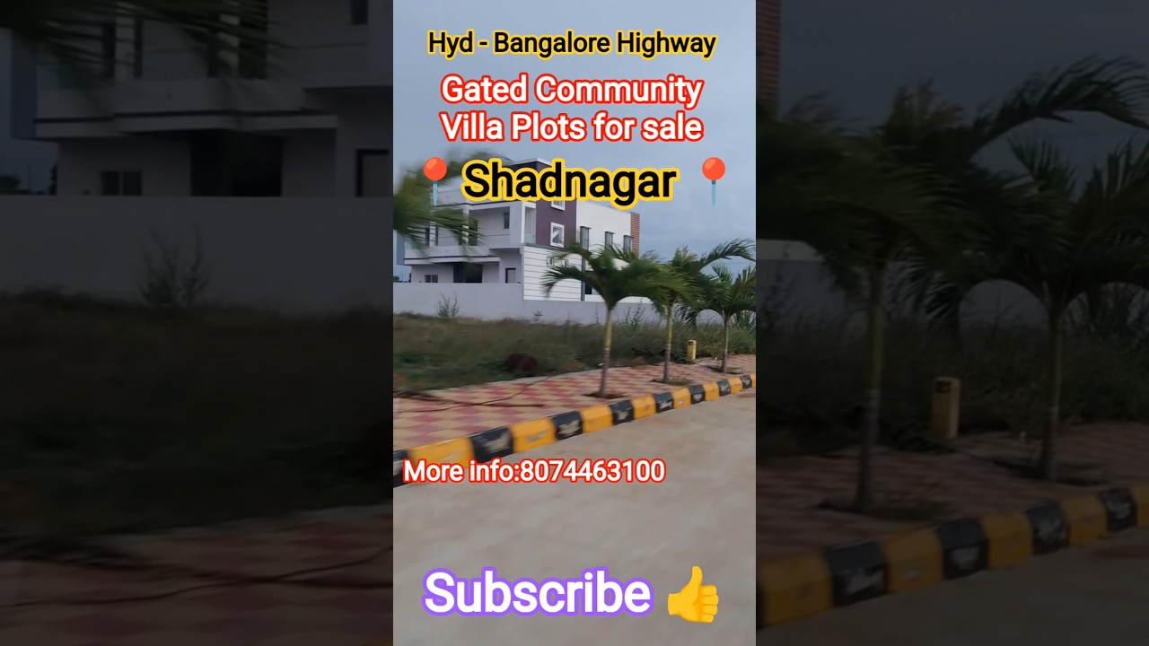 Low Budget Villa Plots for sale | Hyderabad | Shadnagar | Villa Plots | Highway Facing#land#trending