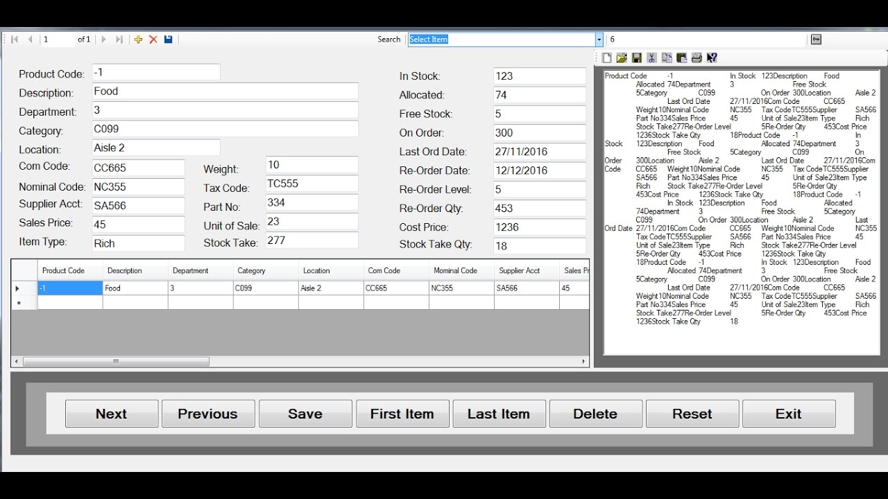 How to Create Stock Control Management Systems in Visual Basic.Net