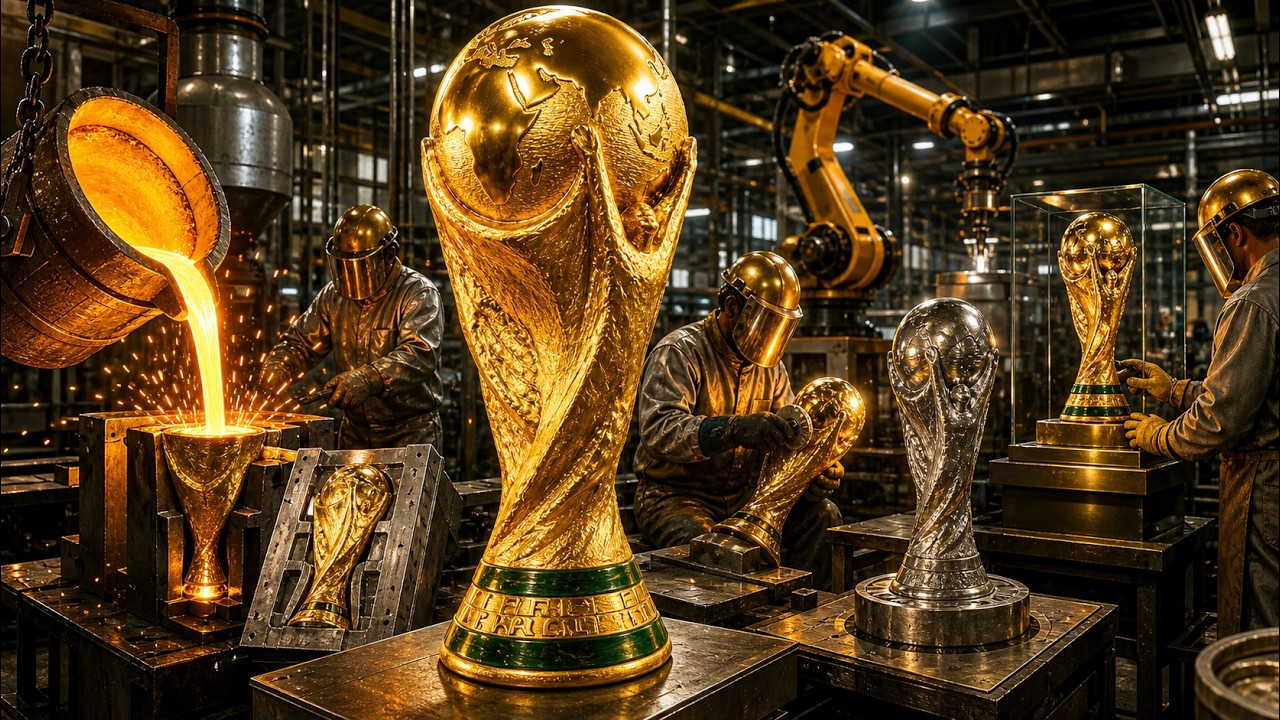 How The World Cup Trophy Is Made | Inside The Full Gold Production Process !