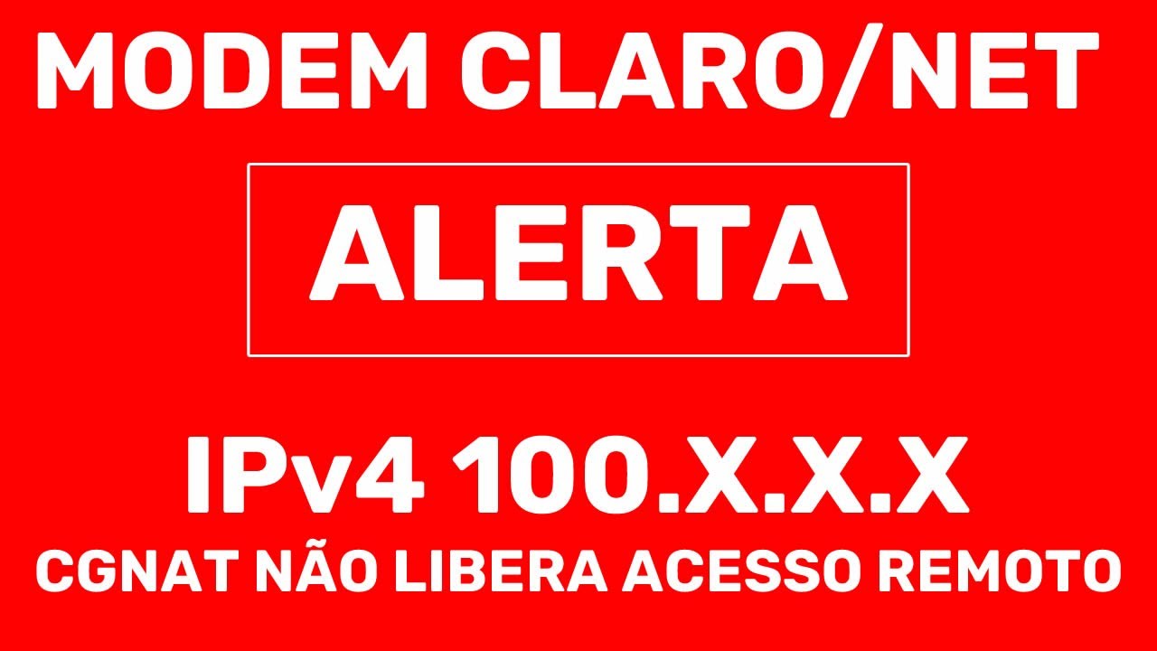 CUIDADO MODEM CLARO NET COM MIKROTIK IPV4 DA CLARO NET COM CGNAT NAO LIBERAR ACESSO REMOTO A VPN