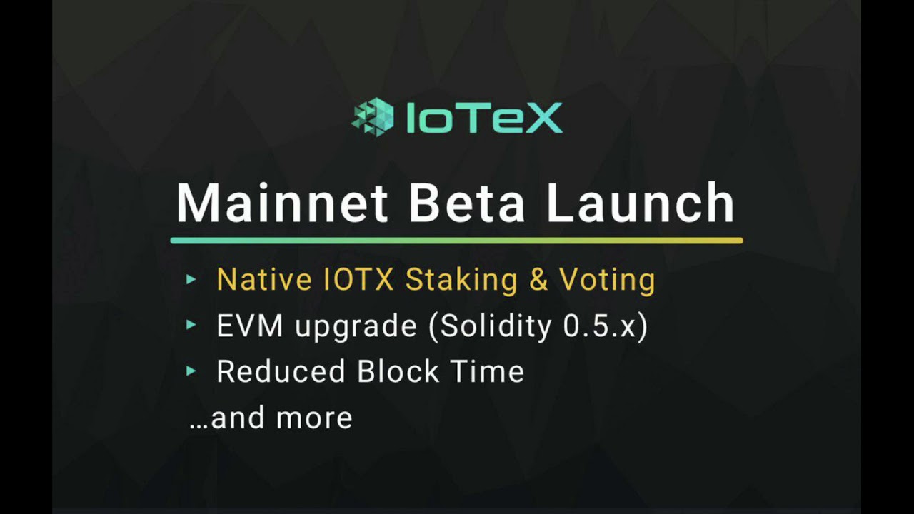 IoTeX at TechCrunch I Mainnet Beta Release I New IoTeX HW website I EP63