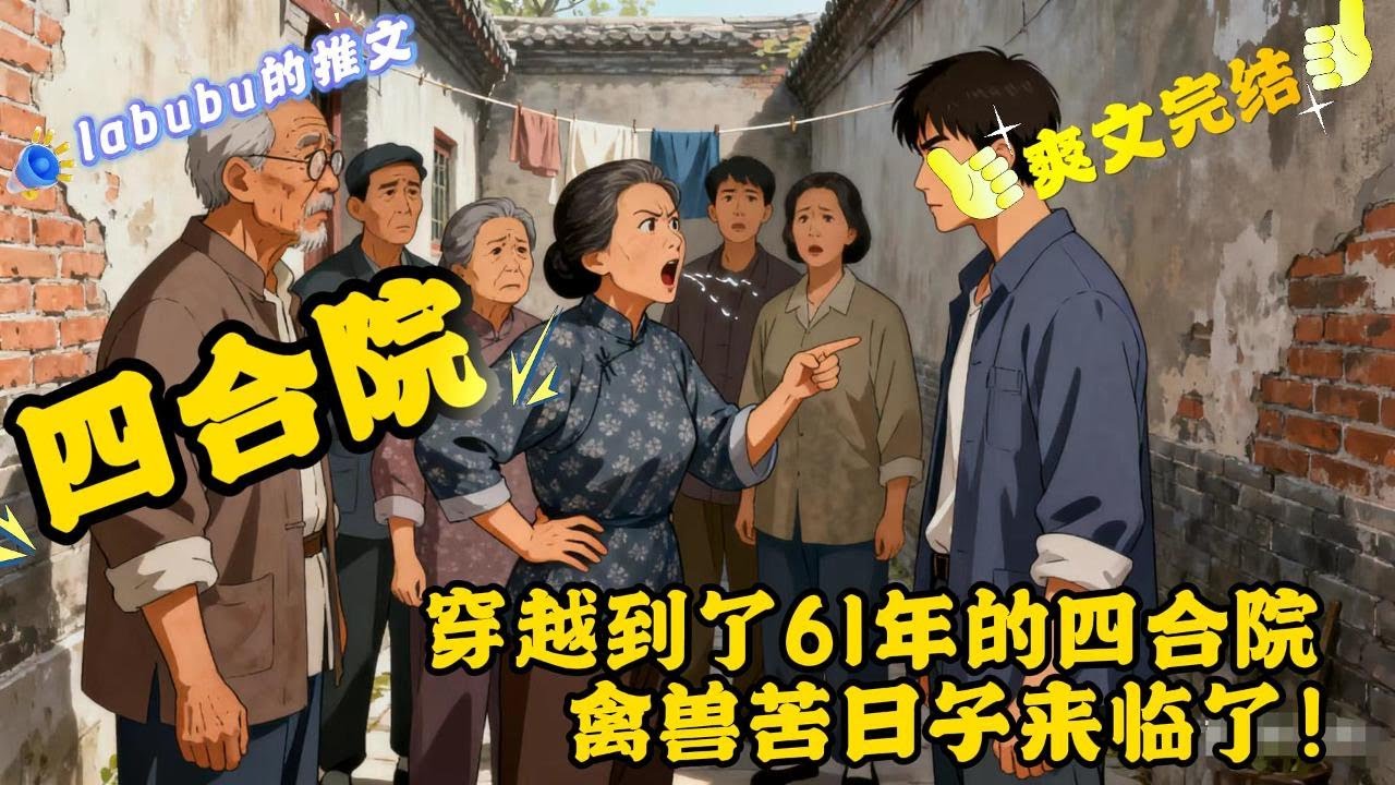完结《四合院》杨杰意外穿越到了61年的四合院，醒来面对的就是悬梁自尽的原主母亲，融合了原主的记忆以后，四合院的禽兽苦日子来临了！#四合院#爽文