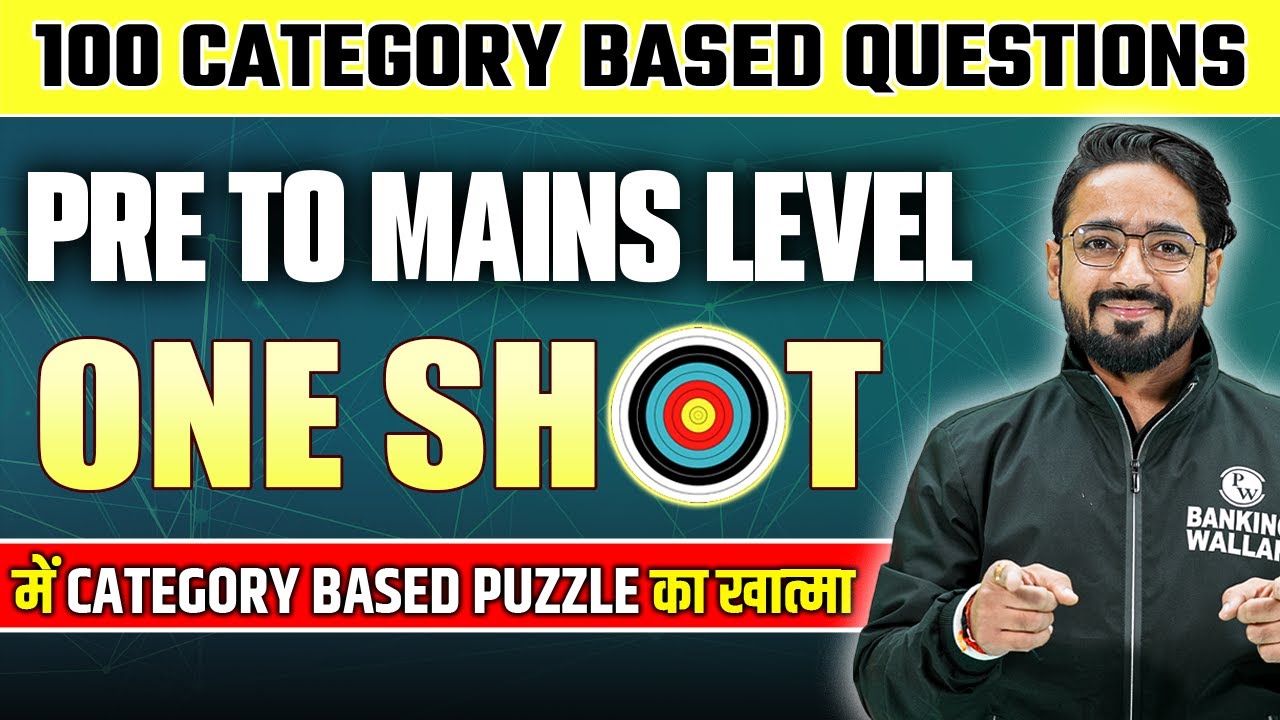 100 Category Based Puzzle | Best Approach To Solve Category Based Puzzles | Reasoning By Puneet Sir