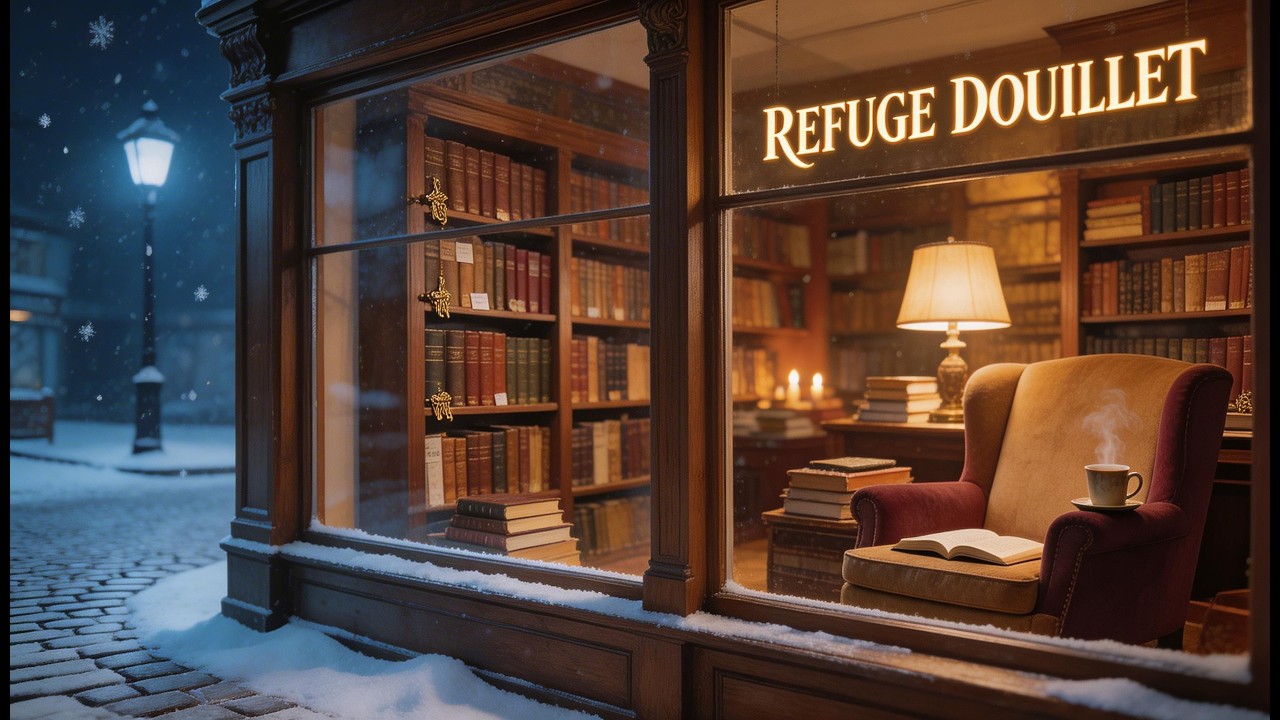 Tu es libraire dans une petite ville sous la neige – Histoire apaisante pour s'endormir → 3h15