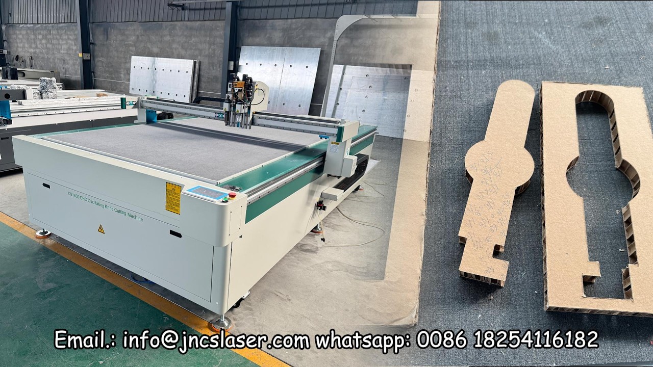 20mm honeycomb board, 6mm cardboard cutting CNC Oscillating knife Cutting Machine