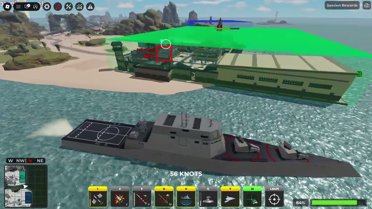 Destroying War Tycoon server with the USS Zumwalt