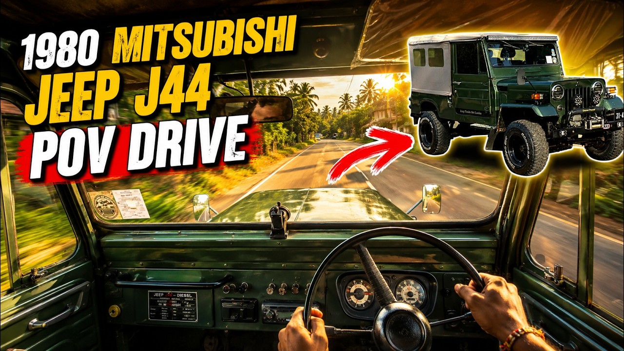 1980 Mitsubishi Jeep J44 POV Drive | Classic Japanese Jeeps in Sri Lanka