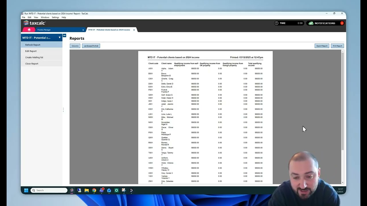 Как определить MTD для ИТ-клиентов в TaxCalc