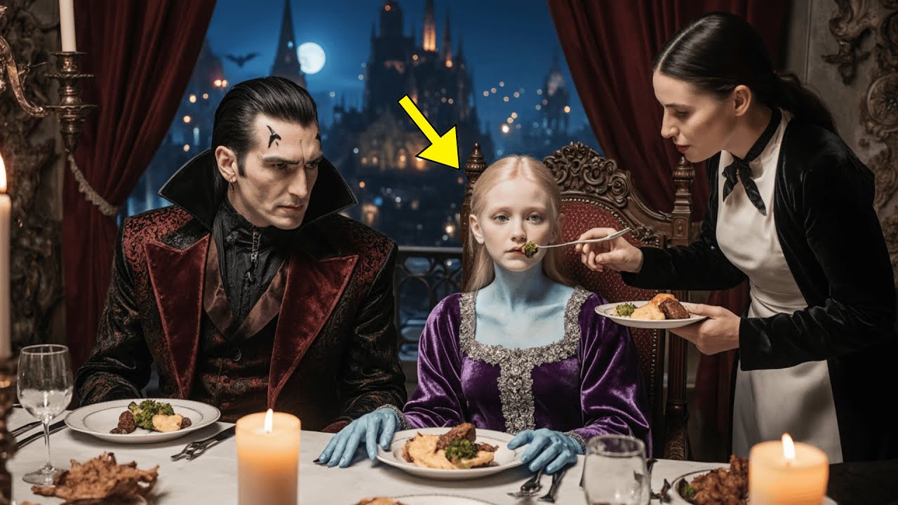 La Hija Del Rey Vampiro Rechazó Toda La Comida — Solo Aceptó La Preparada Por La Camarera Humana