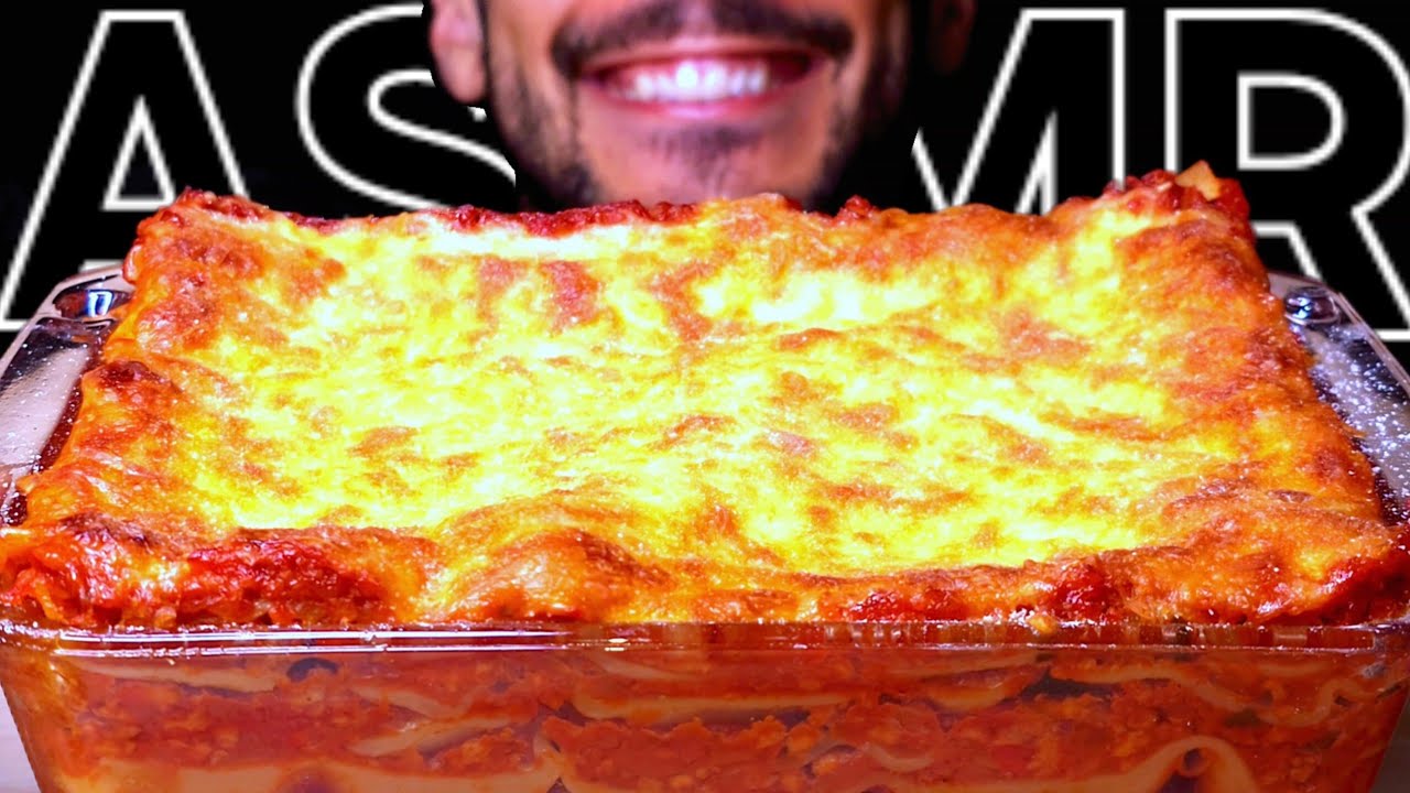ASMR EXTREME CHEESY LASAGNA BOLOGNESE (EATING SOUNDS) NO TALKING MUKBANG