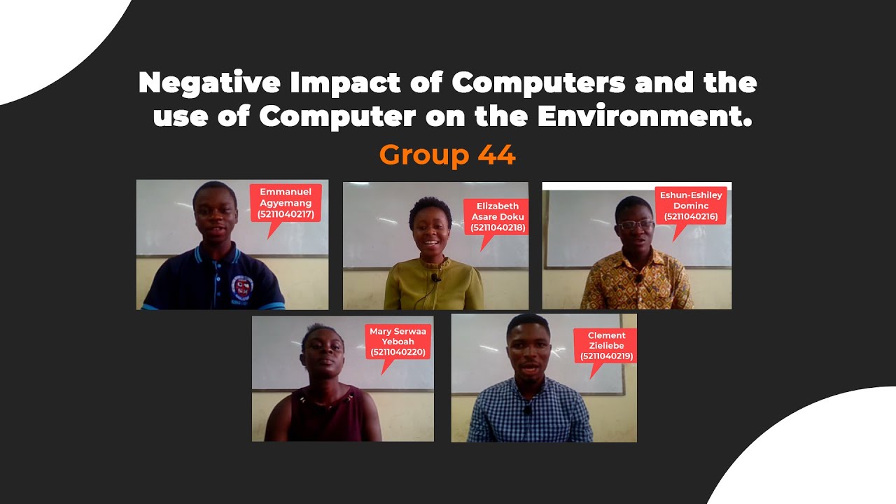 Negative Impact of Computers and the use of Computers on the Environment | School Project Work