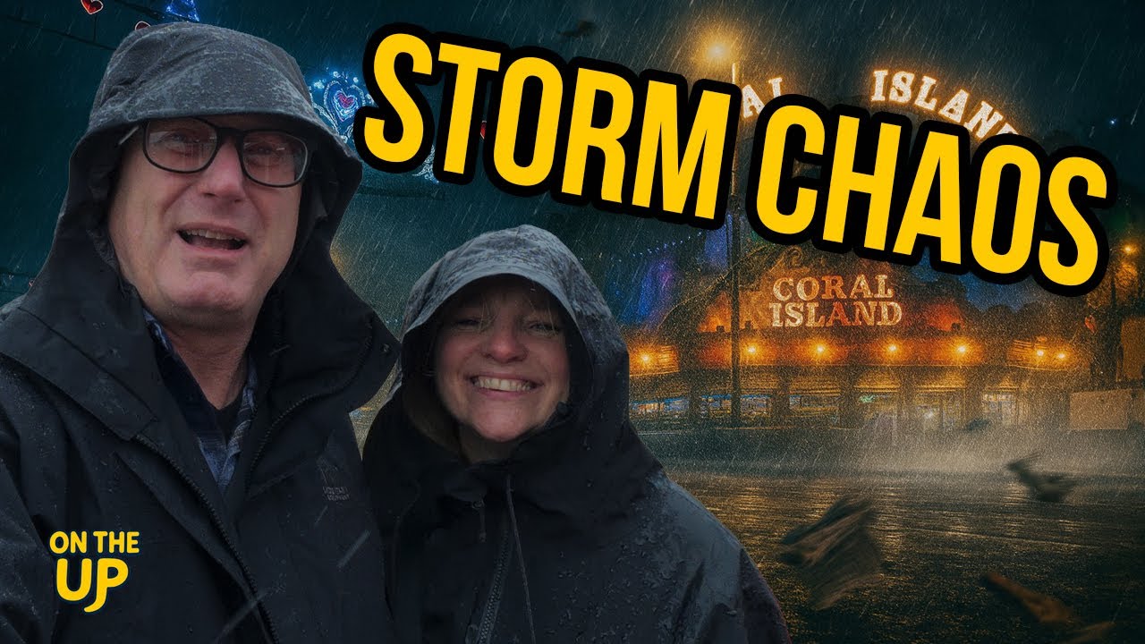 We Took a Day Trip to Blackpool… During a STORM!