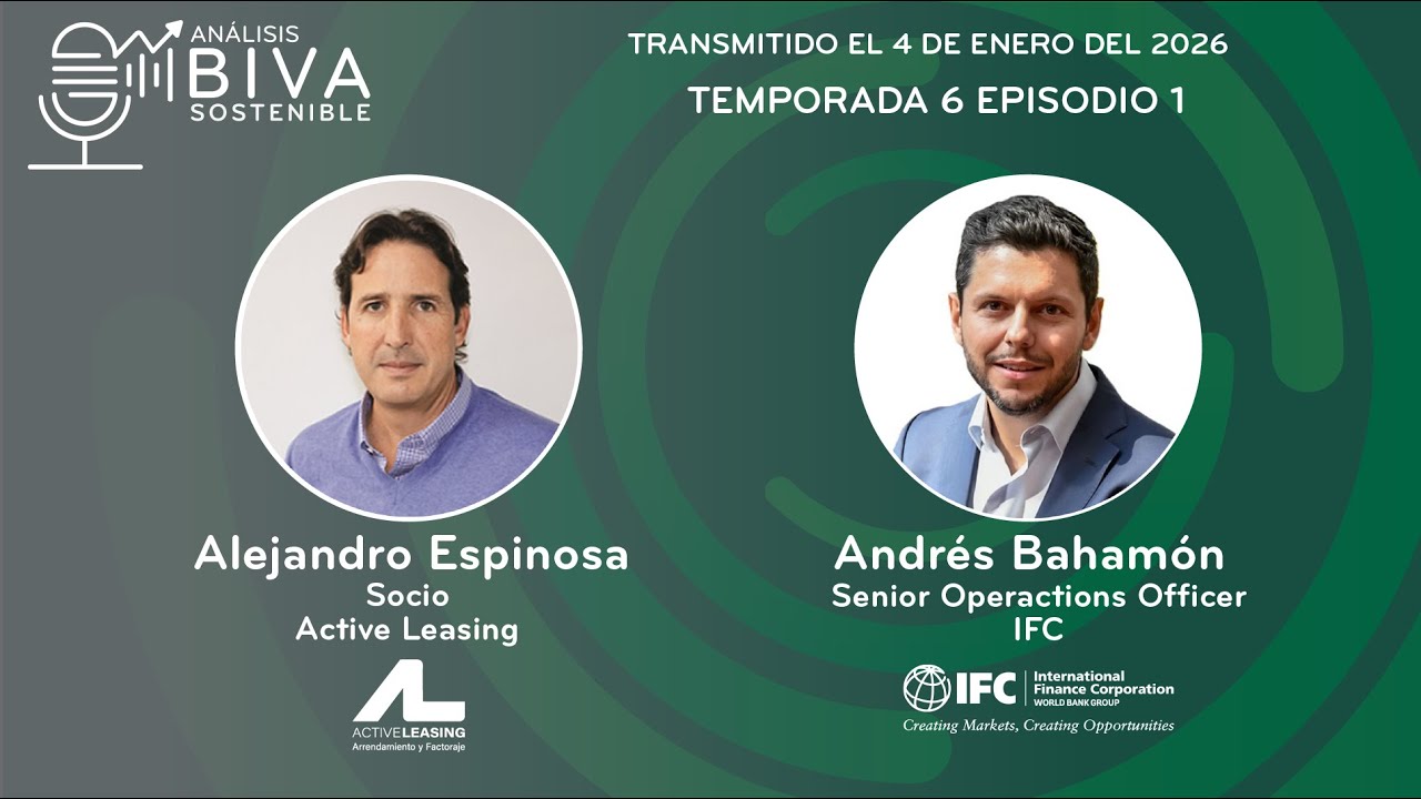 Análisis BIVA Sostenible T6E1 con Alejandro Espinosa de Active Leasing y Andrés Bahamón del IFC