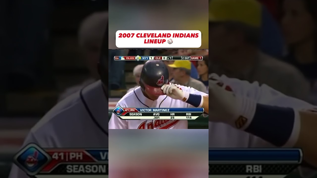2007 Cleveland Indians Lineup ⚾️ #clevelandindians #mlbplayoffs #baseballhighlights
