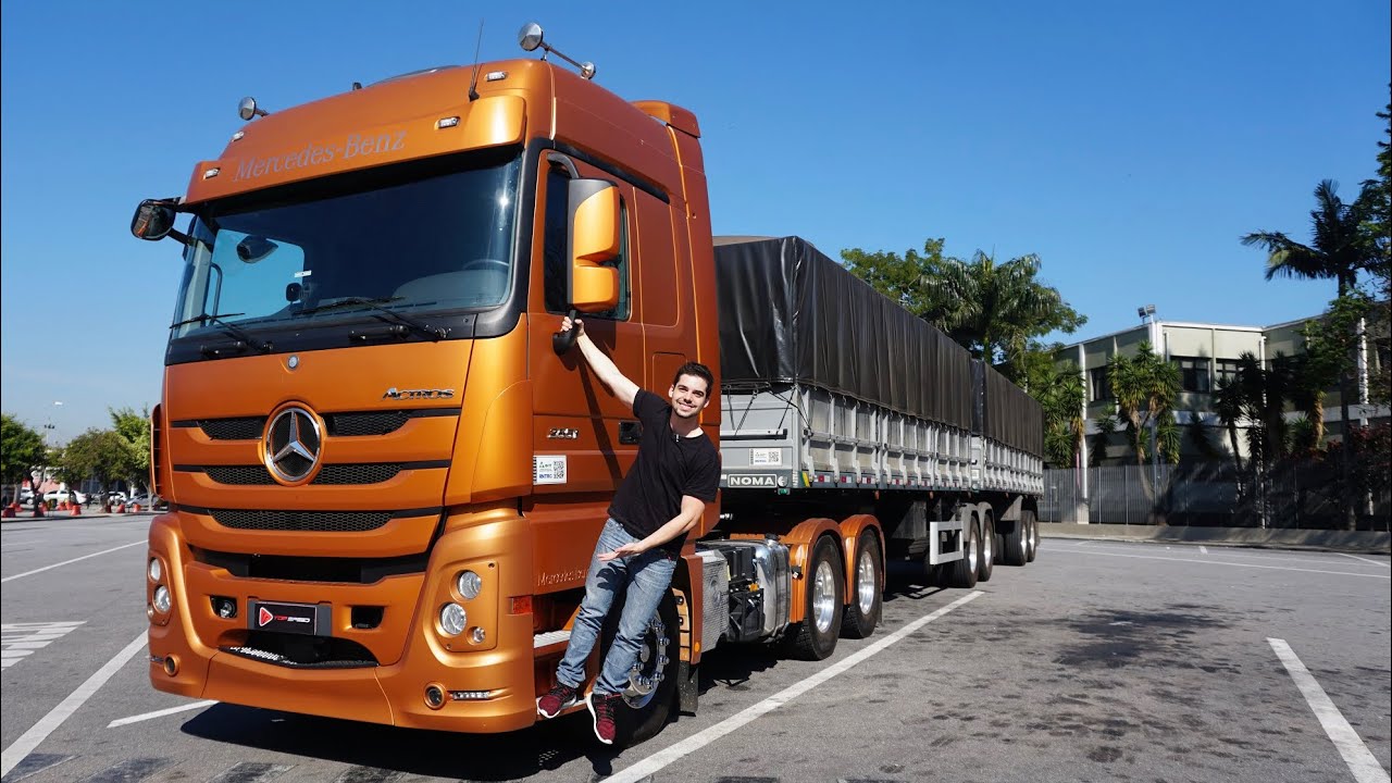 DIRIGINDO UM CAMINHÃO PELA PRIMEIRA VEZ - Mercedes-Benz Actros 2651 6x4 part. João Moita | Top Speed