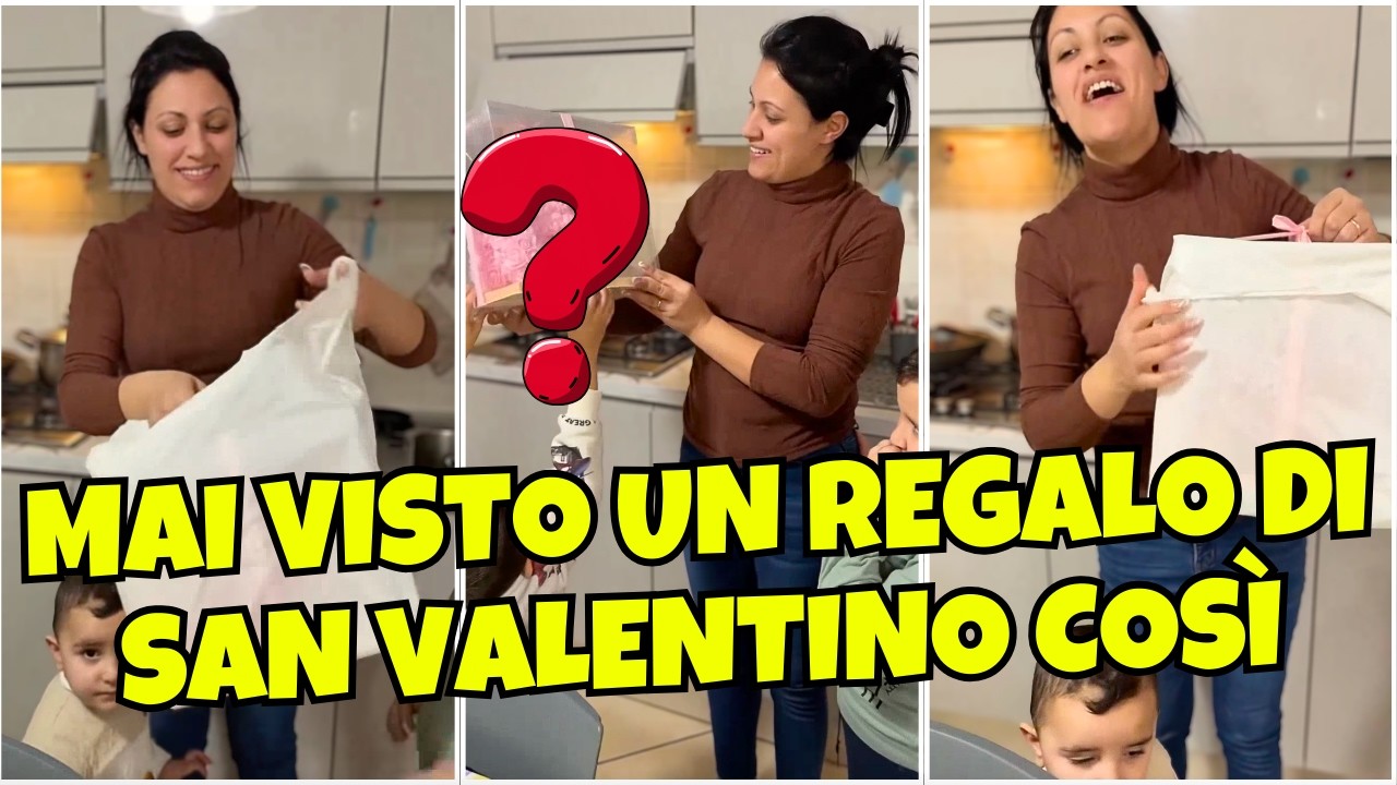 La reazione di Giovanna al regalo di San Valentino dei bambini vi farà commuovere!