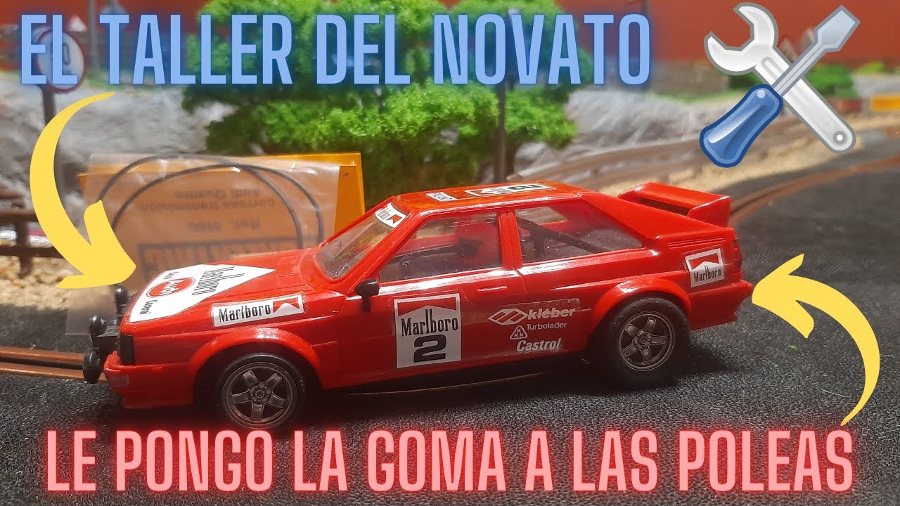 scalextric. probamos el audi quattro con la traccion a las 4 ruedas.