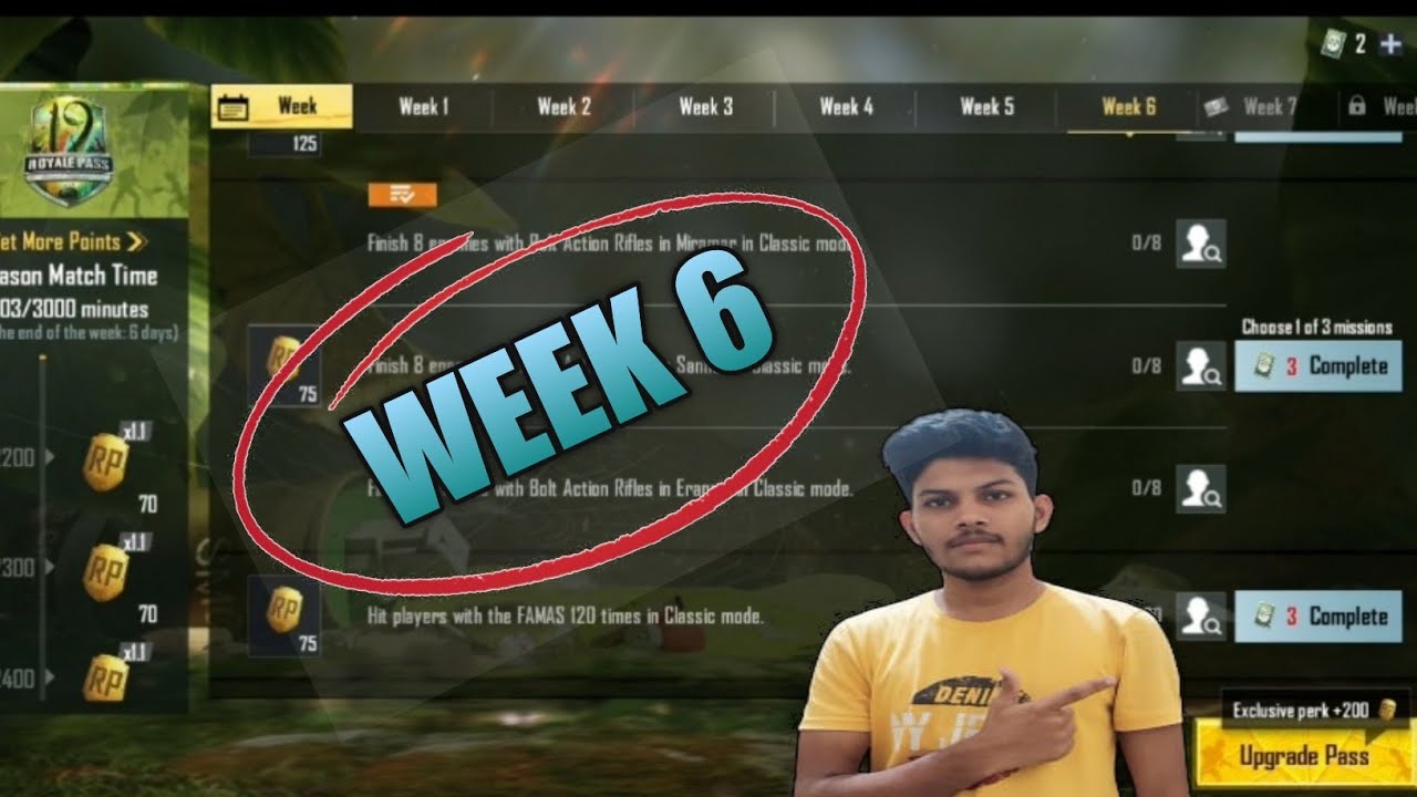 season 19 week 6 mission explain|BGMI mobile|royal pass mission explain today season 19|anakingaming