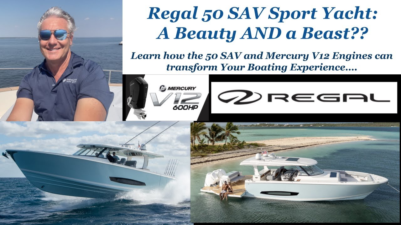 The Regal 50' SAV Sport Yacht: It will TRANSFORM your Boating Experience!! Text Chris:(561) 285-1212