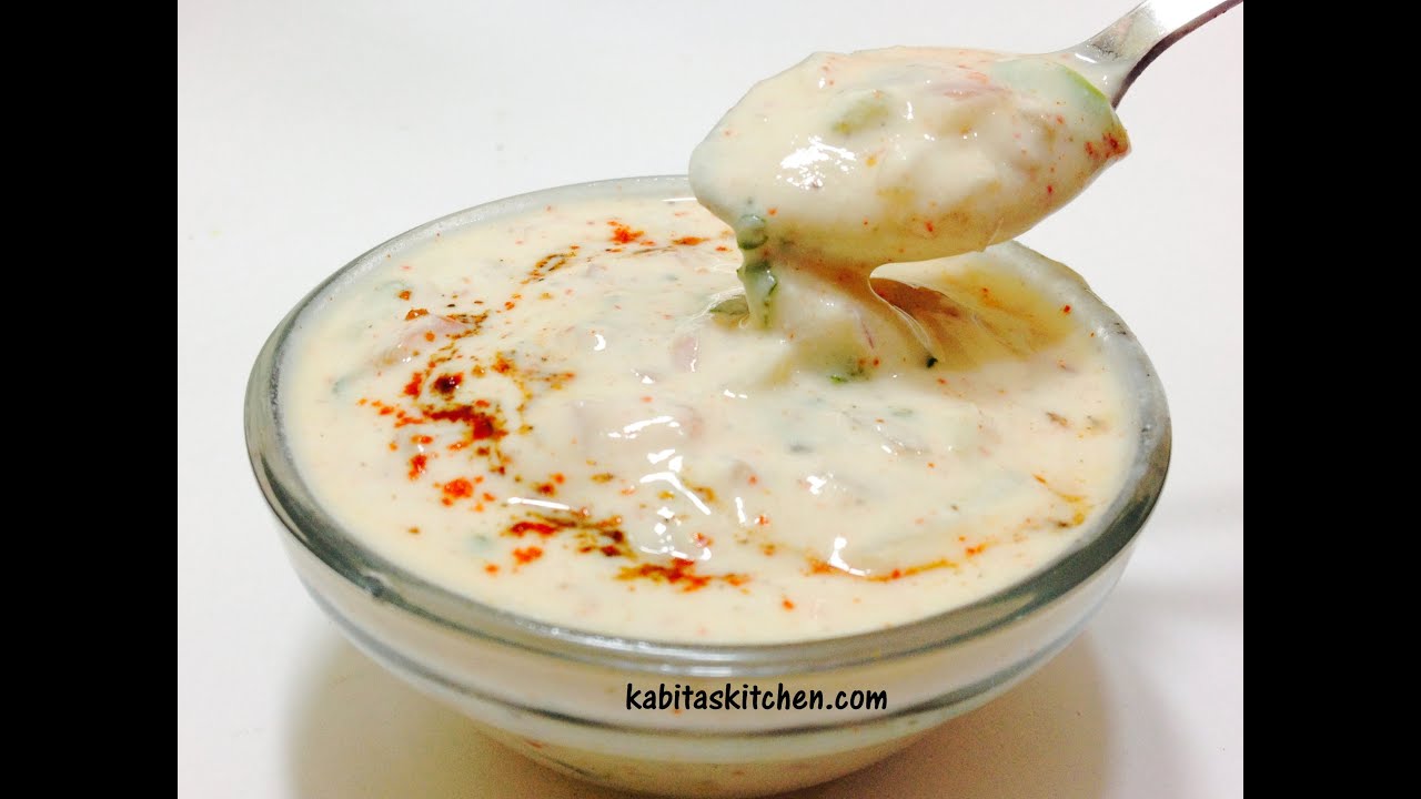 Simple Mix Vegetable Raita-Vegetable Raita Recipe-Vegetable and Yoghurt Salad