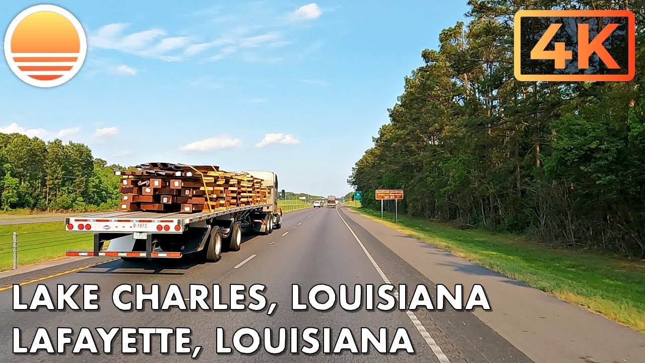 Lake Charles, Louisiana to Lafayette, Louisiana! Drive with me!