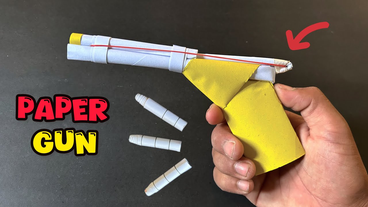 #PaperGun #DIYCraft #PaperCraft #HandmadeToy #CreativeCraft #EasyCraft #CraftI