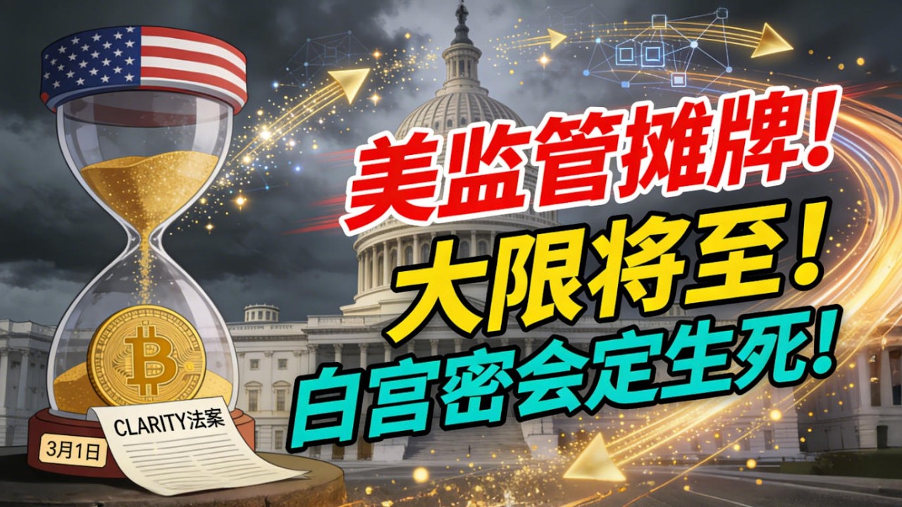 美国监管层终极摊牌！3月1日大限将至！白宫密会定生死，加密市场面临万亿美元级地震