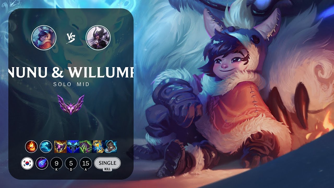 Nunu & Willump Mid vs Syndra - KR Master Patch 13.9