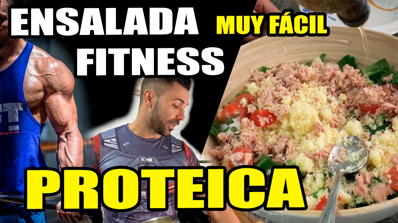 ENSALADA FITNESS || Comida Fit: Cous Cous, Espinacas, Atún, Huevos ...