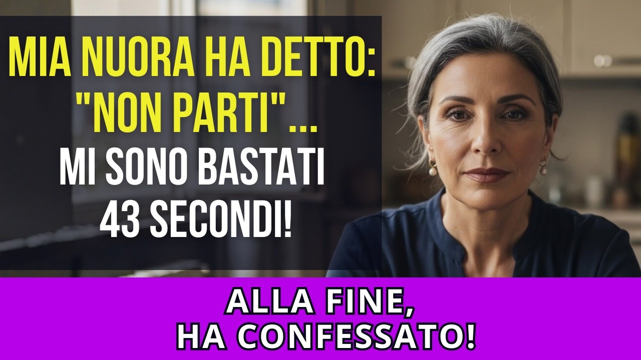 Ho pagato 30.000€ per il viaggio. All'imbarco mia nuora disse: 