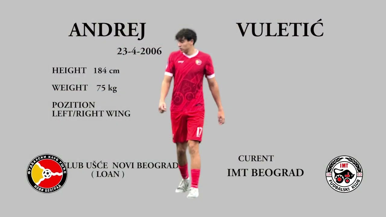 ANDREJ VULETIĆ FK UŠĆE NOVI BEOGRAD JESEN 2025
