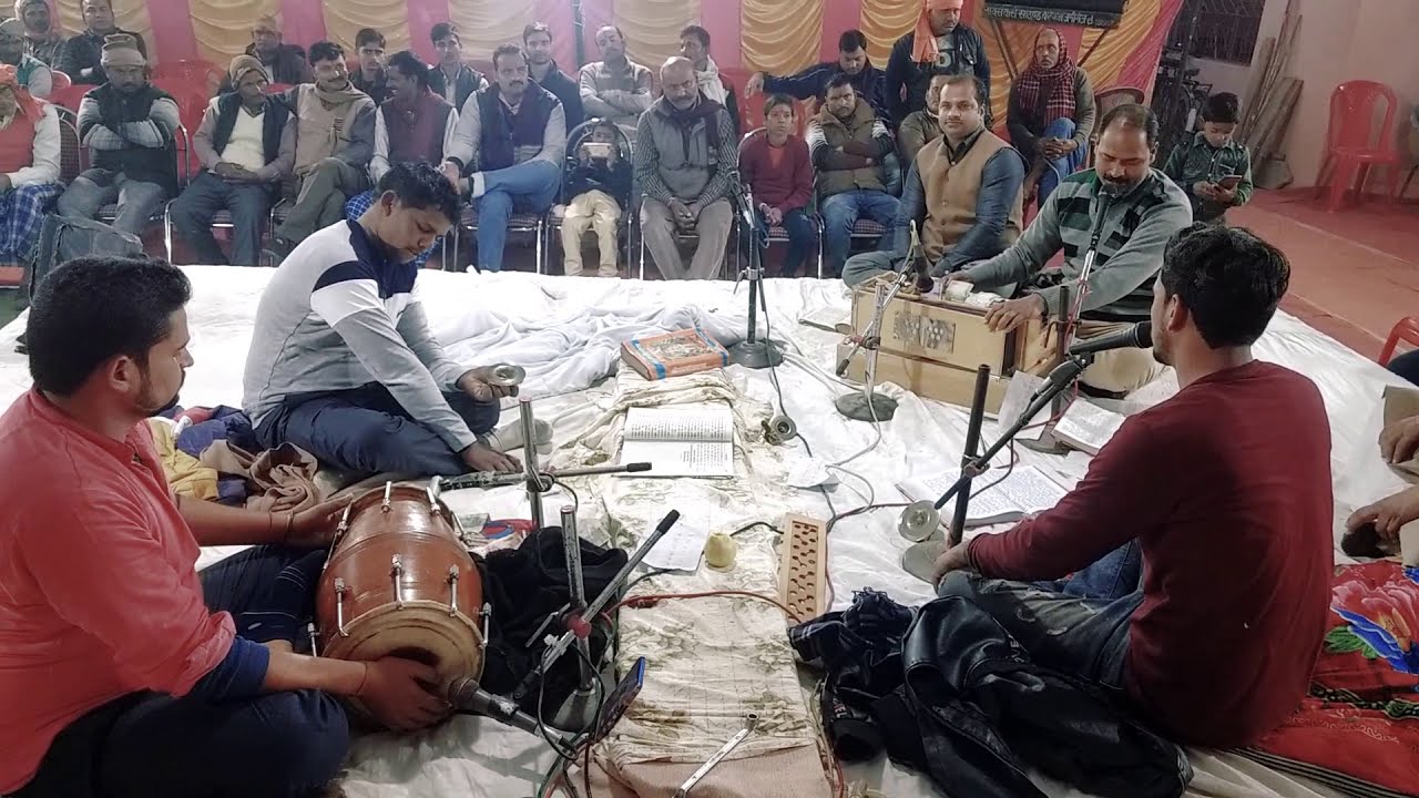 गोरी तोर चुनरी बा लाल लाल रे धुन रामायण पवन मिश्रा जी ढोलक वादक संदीप पाण्डेय जी